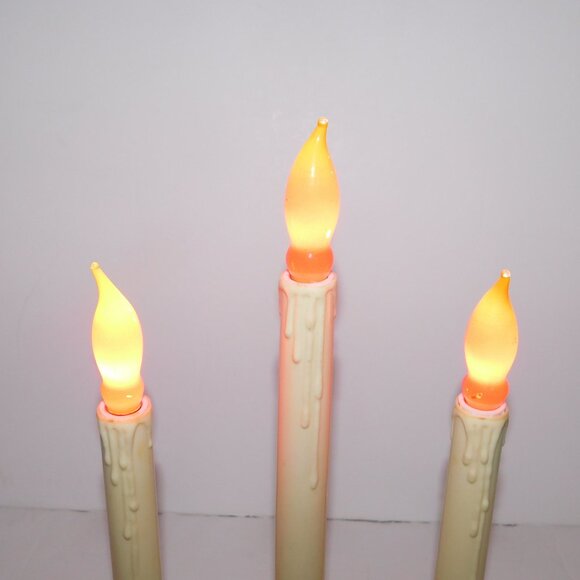 VTG 3 Light Candolier Candelabra Christmas Electric Window Candles Decoration - Picture 4 of 7